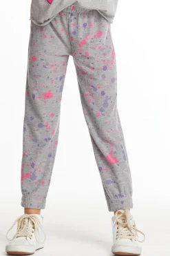 Kids Chaser Brand Splatter Paint Girls Pants