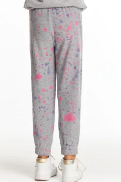 Kids Chaser Brand Splatter Paint Girls Pants