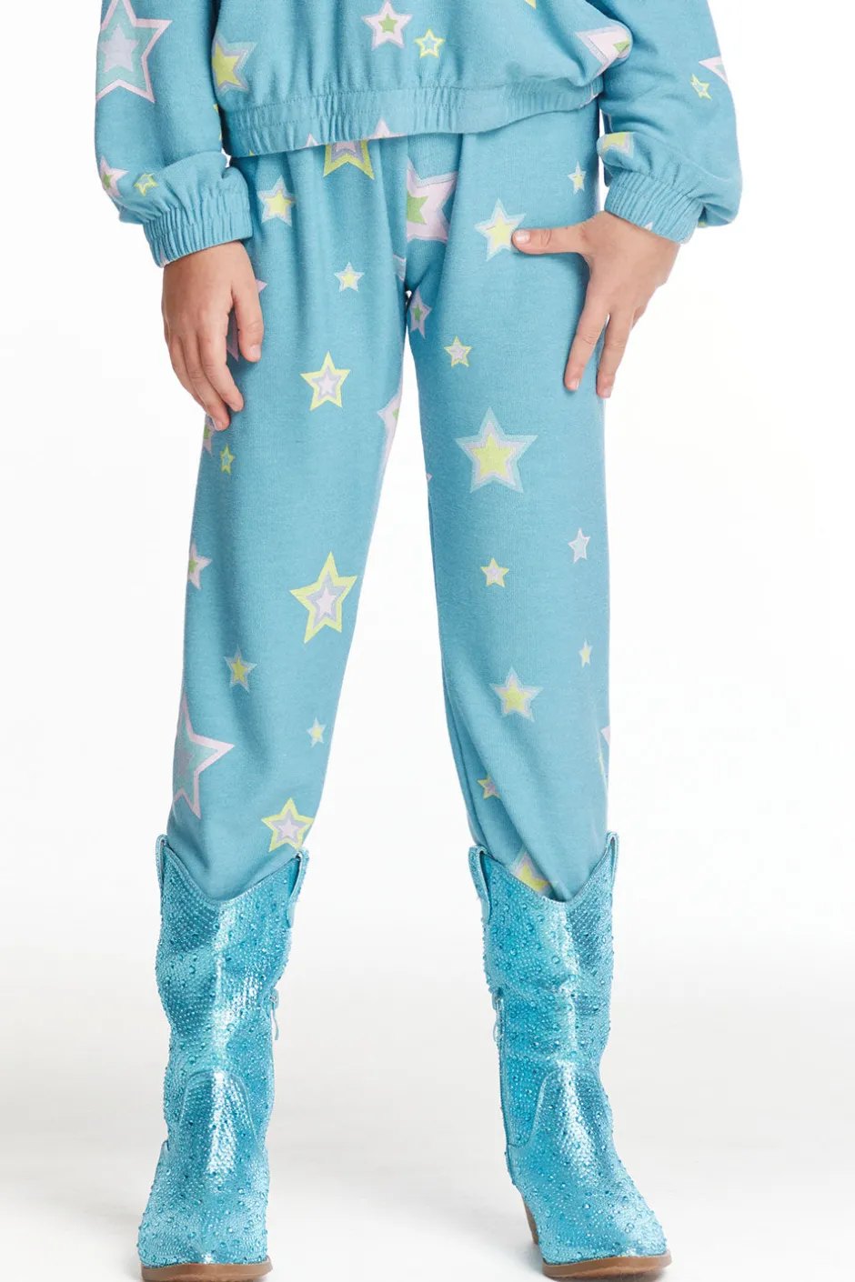 Kids Chaser Brand Star Child Girls Cozy Knit Sweatpant