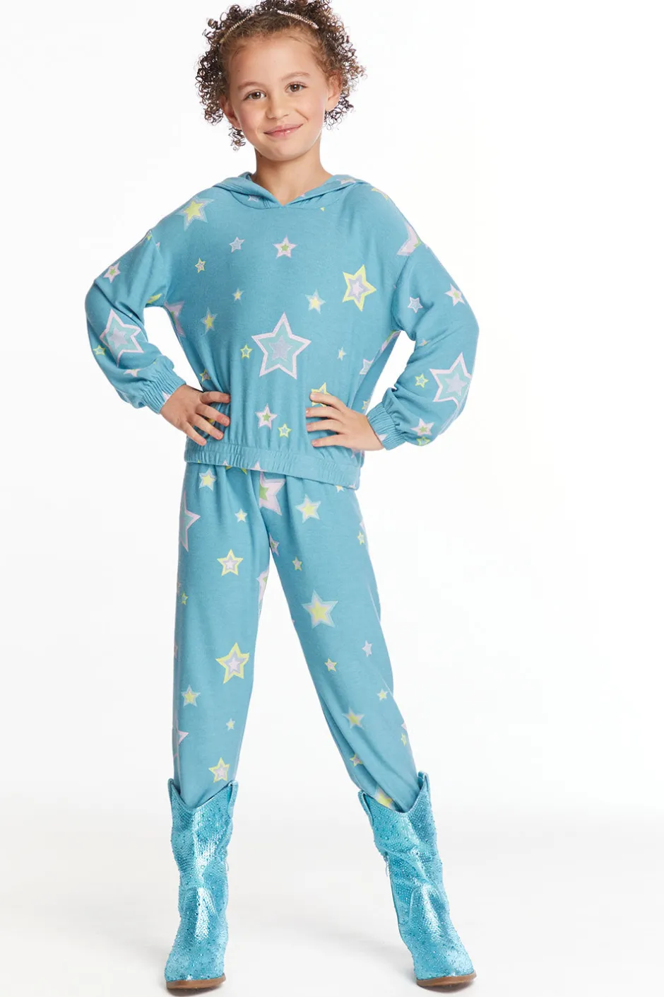 Kids Chaser Brand Star Child Girls Cozy Knit Sweatpant