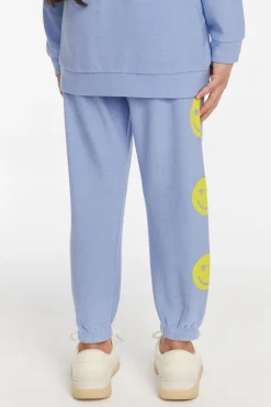 Kids Chaser Brand Star Smiley Slim Slouchy Girls Pant