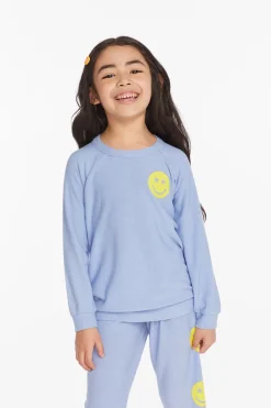 Kids Chaser Brand Stars Smiley Cozy Knit Girls Pullover