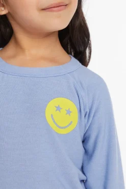 Kids Chaser Brand Stars Smiley Cozy Knit Girls Pullover