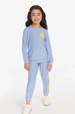 Kids Chaser Brand Stars Smiley Cozy Knit Girls Pullover