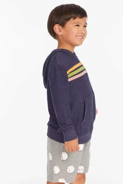 Kids/BOY Chaser Brand Striped Sapphire Boys Pullover Hoodie