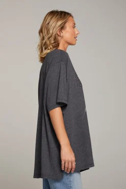 Women Chaser Brand Sun Records Elvis Oversized Tee