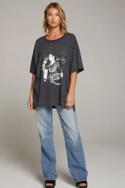 Women Chaser Brand Sun Records Elvis Oversized Tee