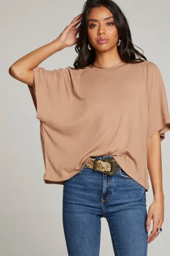 Women Chaser Brand Sun Warm Taupe Tee