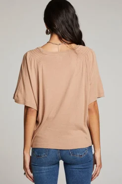 Women Chaser Brand Sun Warm Taupe Tee