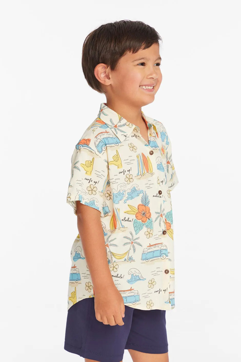 Kids/BOY Chaser Brand Surf's Up Boys Button Down Tee