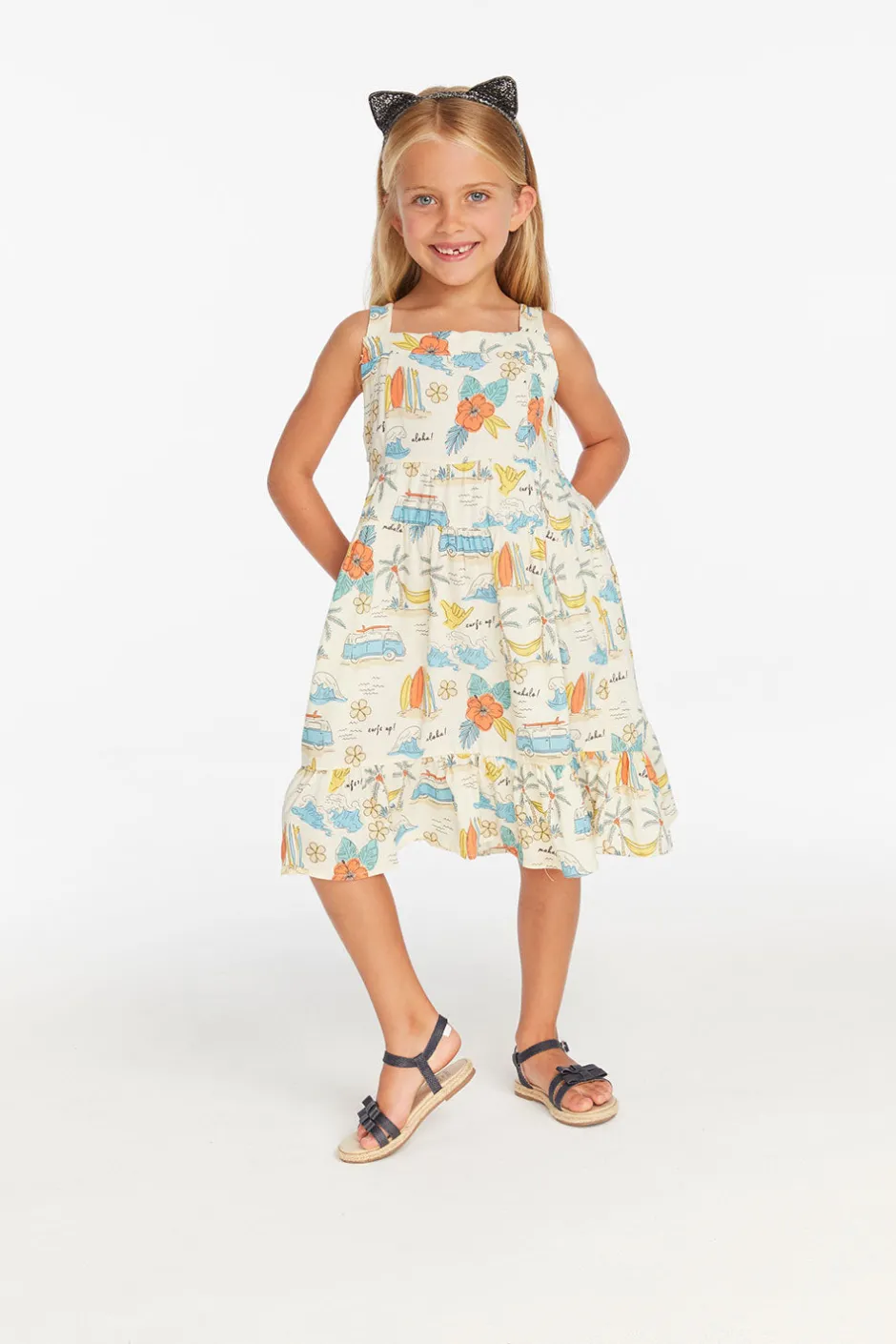 Kids Chaser Brand Surf's Up Girls Dress