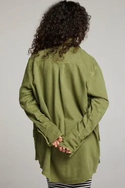 Women Chaser Brand Sweet Pea Sphagnum Button Up