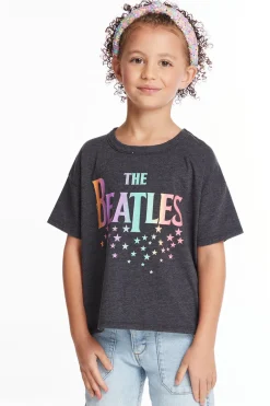 Women/Kids Chaser Brand The Beatles Rainbow Logo Girls Tee