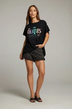 Women Chaser Brand The Beatles Rainbow Tee