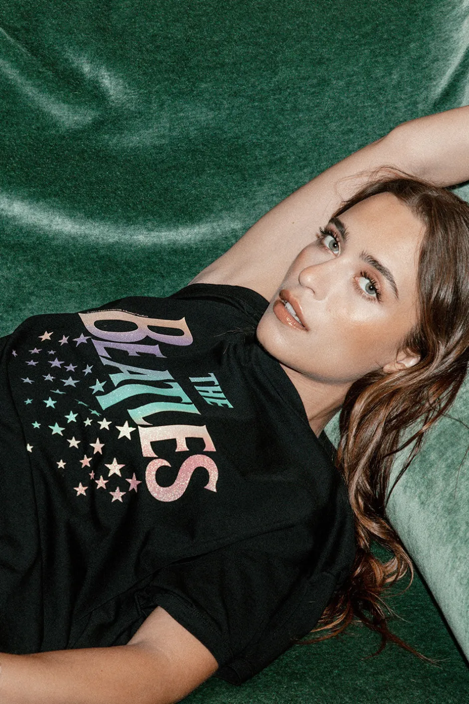 Women Chaser Brand The Beatles Rainbow Tee