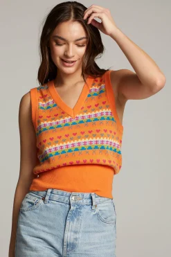 Women Chaser Brand The Beatles Retro Tank Sweater