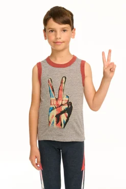 Women/Kids/BOY Chaser Brand The Who - Peace Tank