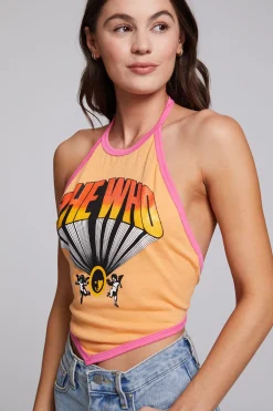 Women Chaser Brand The Who Keith Moon Wallflower Halter Top