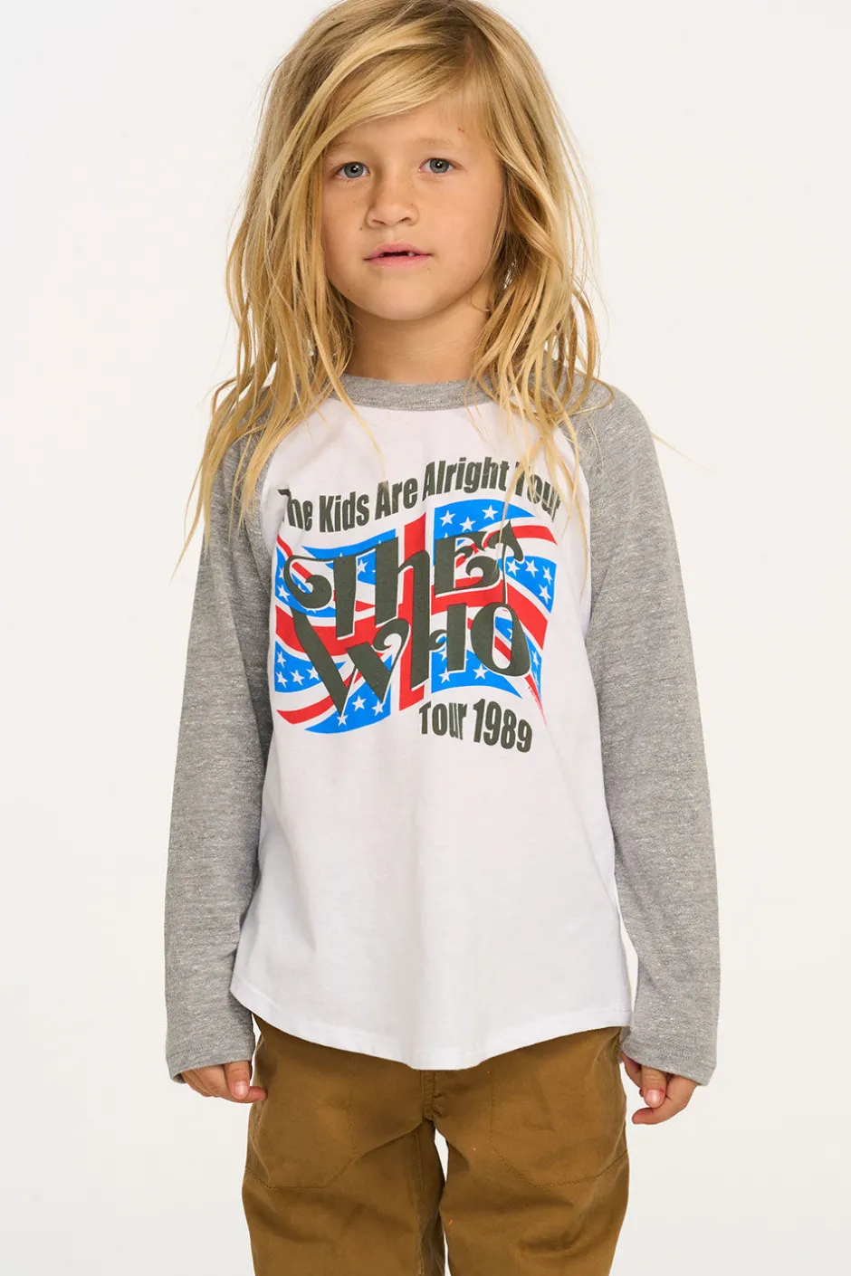 Women/Kids/BOY Chaser Brand The Who The Kids Are Alright Tour Baseball Tee