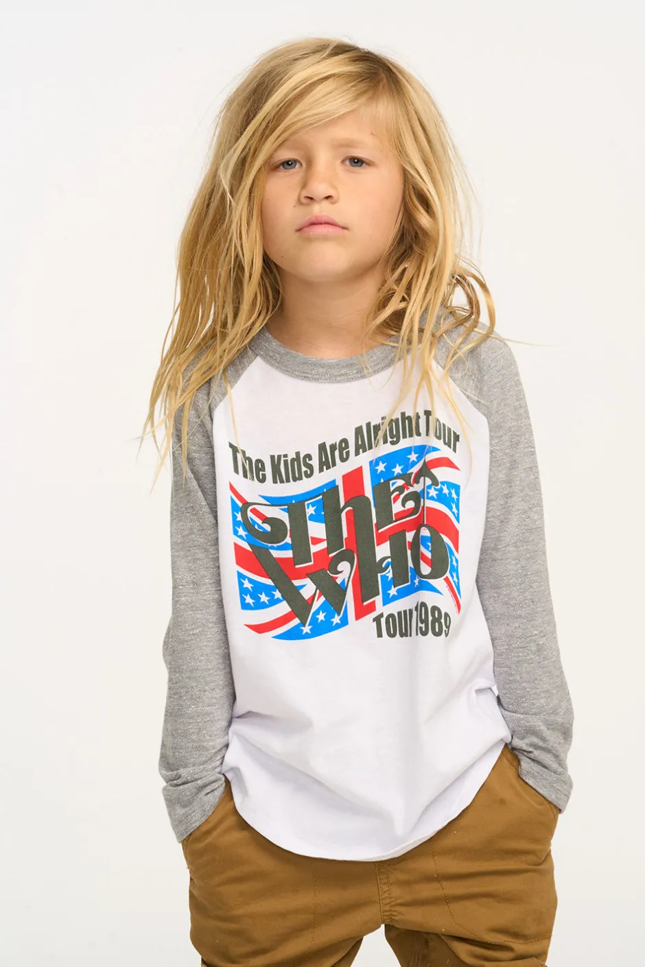 Women/Kids/BOY Chaser Brand The Who The Kids Are Alright Tour Baseball Tee