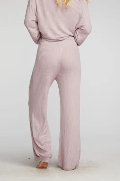 Women Chaser Brand Thermal Waffle Blouson Hem Joggers