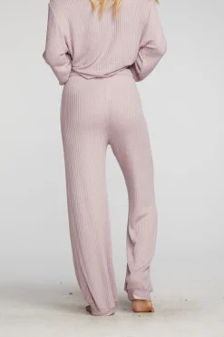 Women Chaser Brand Thermal Waffle Blouson Hem Joggers