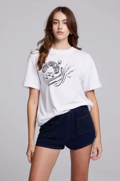 Women Chaser Brand Tiger Sketch Tee