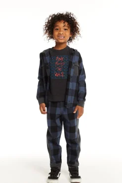 Kids/BOY Chaser Brand Tom Ghost Plaid Button Down