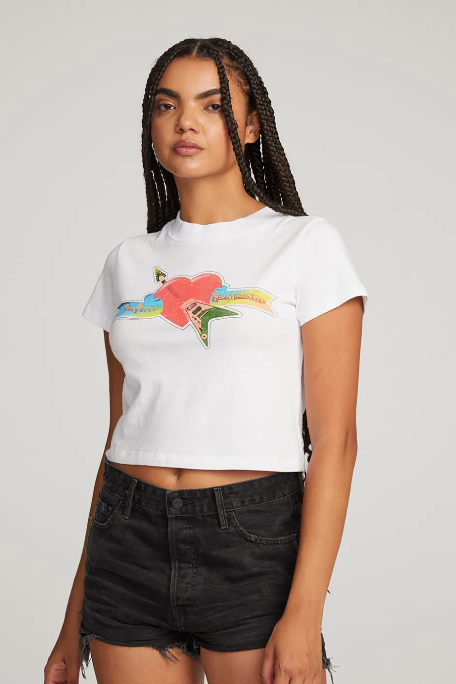 Women Chaser Brand Tom Petty Classic Logo Tee