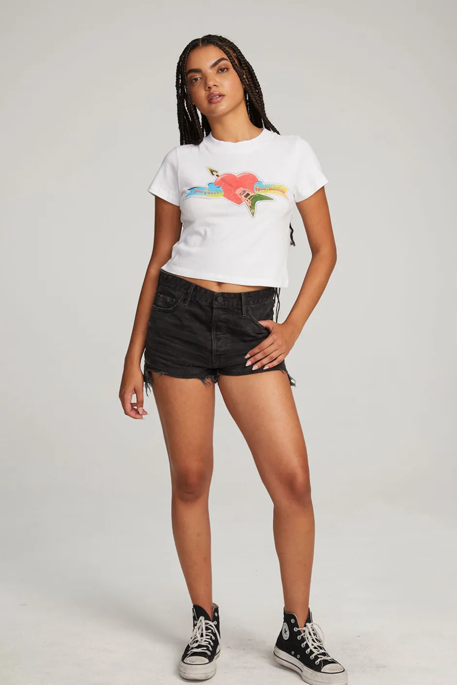 Women Chaser Brand Tom Petty Classic Logo Tee