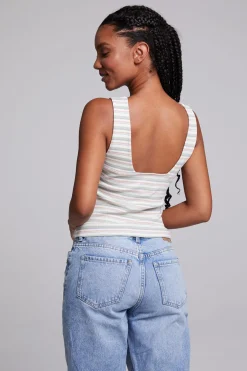 Women Chaser Brand Tramonti Como Stripe Tank Top