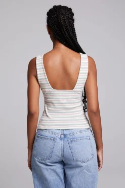 Women Chaser Brand Tramonti Como Stripe Tank Top