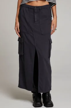 Women Chaser Brand Tri Licorice Maxi Skirt