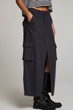 Women Chaser Brand Tri Licorice Maxi Skirt
