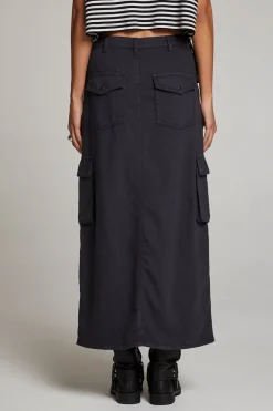 Women Chaser Brand Tri Licorice Maxi Skirt
