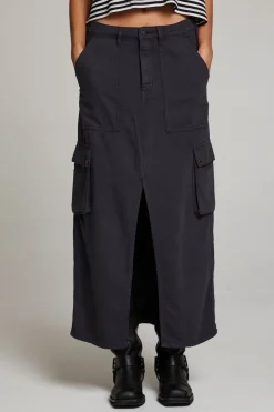 Women Chaser Brand Tri Licorice Maxi Skirt