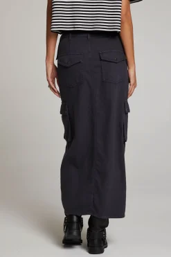 Women Chaser Brand Tri Licorice Maxi Skirt
