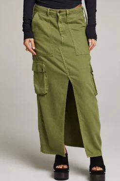 Women Chaser Brand Tri Sphagnum Maxi Skirt
