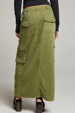 Women Chaser Brand Tri Sphagnum Maxi Skirt