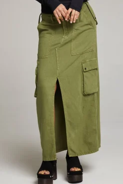 Women Chaser Brand Tri Sphagnum Maxi Skirt