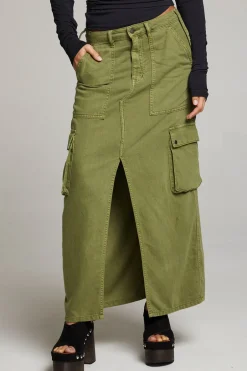 Women Chaser Brand Tri Sphagnum Maxi Skirt