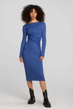 Women Chaser Brand Triblend Corset Wrap Midi Dress