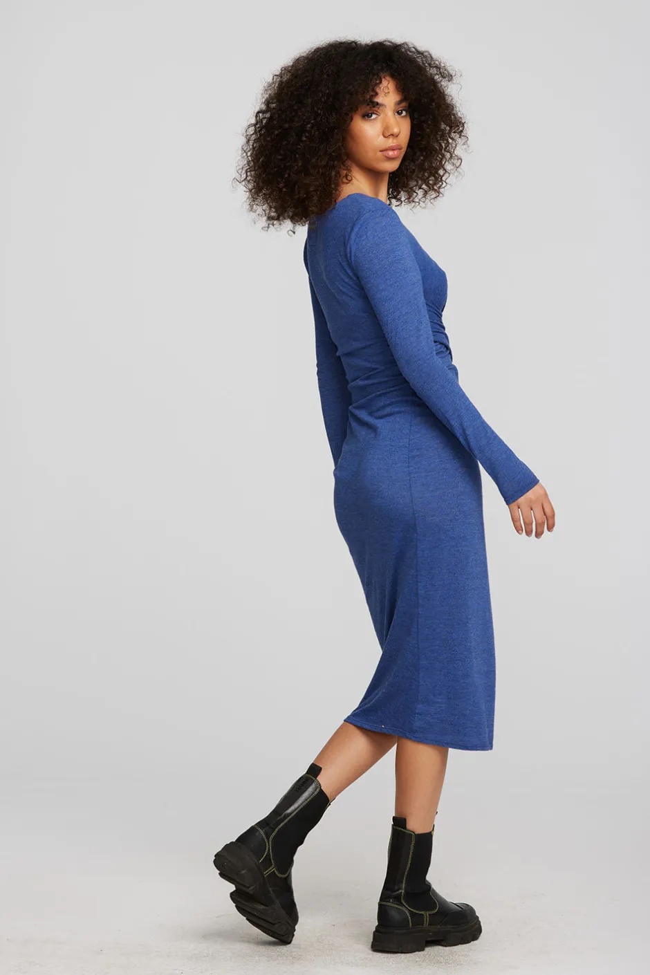 Women Chaser Brand Triblend Corset Wrap Midi Dress