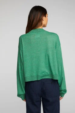 Women Chaser Brand Triblend Half Zip Pullover With Rib