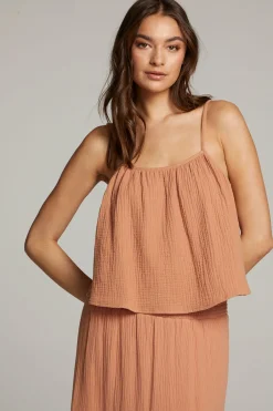 Women Chaser Brand Tropical Bronze Top