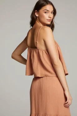 Women Chaser Brand Tropical Bronze Top