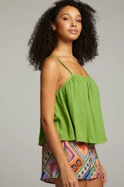 Women Chaser Brand Tropical Piquant Green Top