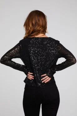 Women Chaser Brand Union Licorice Long Sleeve