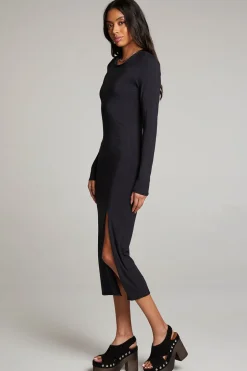 Women Chaser Brand Vedaa Licorice Midi Dress