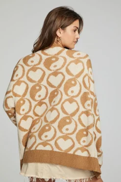 Women Chaser Brand Vibe Cardigan - Latte